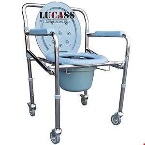 Ghế bô vệ sinh Lucass có bánh