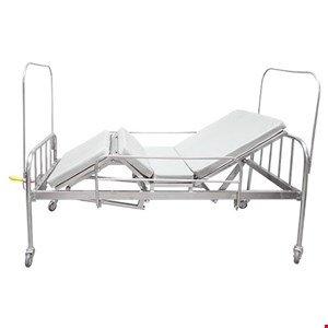 Giường bệnh inox 2 tay quay
