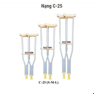 Nạng nách hợp kim nhôm Lucass
